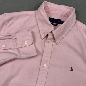Ralph Lauren Men's Pink Button-Down Shirt Classic Fit